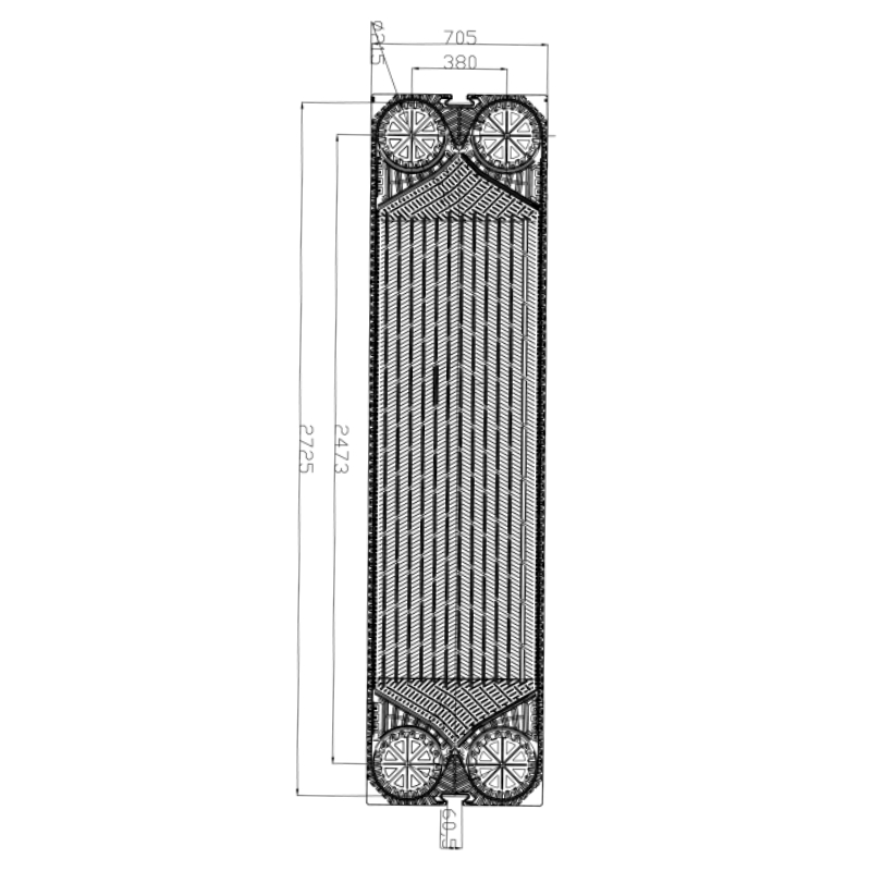 GF187 Tranter Heat Exchanger Plates