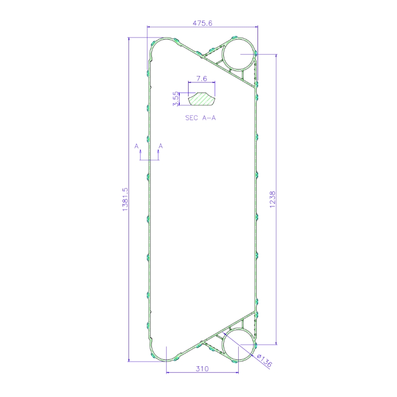 Q055E APV Heat Exchanger Plates