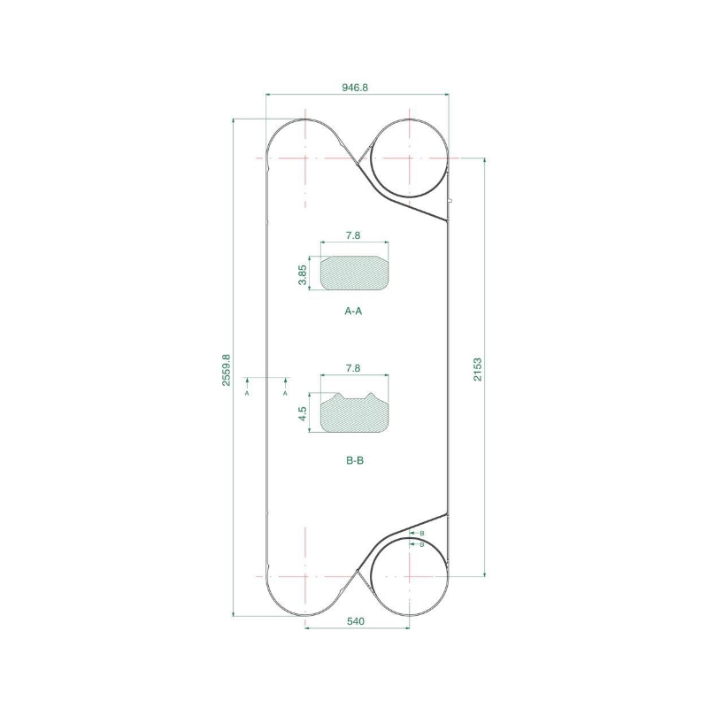 VT180B GEA Heat Exchanger Plates