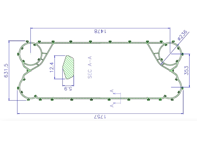 exchanger gasket