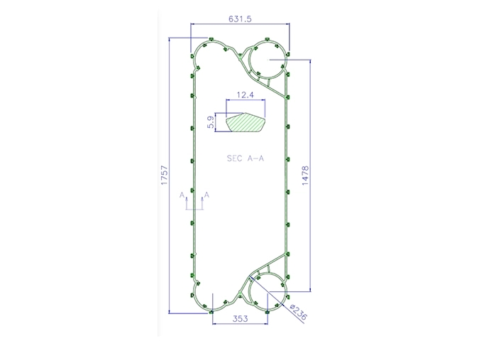 heat exchanger gasket