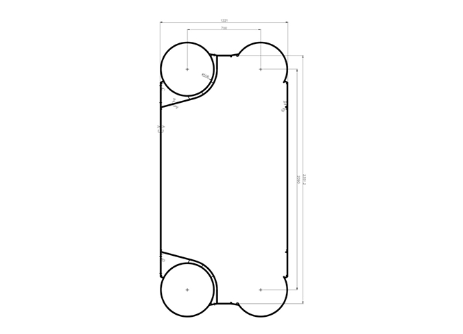 plate type heat exchanger gasket